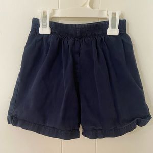 Boys navy pull on shorts